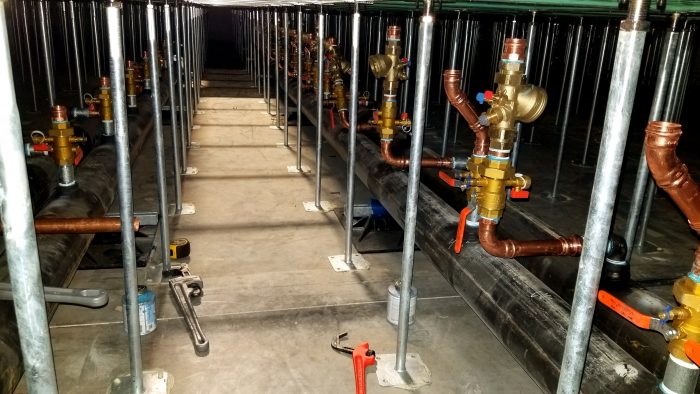 underfloor pipes for Bubba