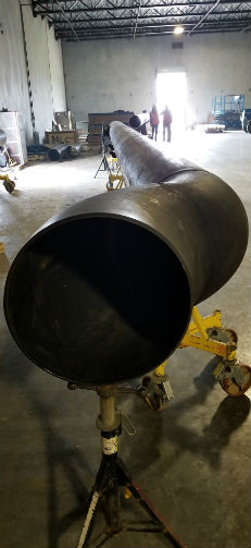 Water pipes, ranging in size from 50mm (2") to 450mm (18")