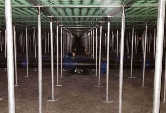 Water pipes, ranging in size from 50mm (2") to 450mm (18")