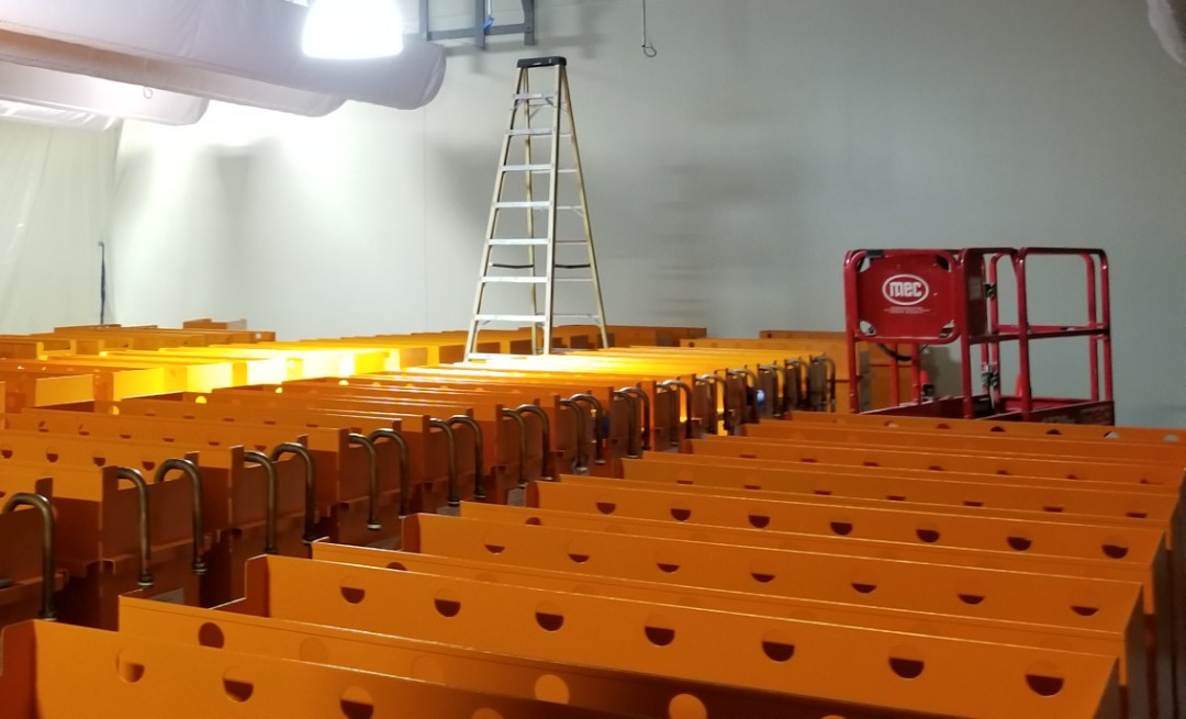 The team at Skybox have made this timelapse video of the construction of the interior of data hall 1 -- from pipes to floors to tanks.