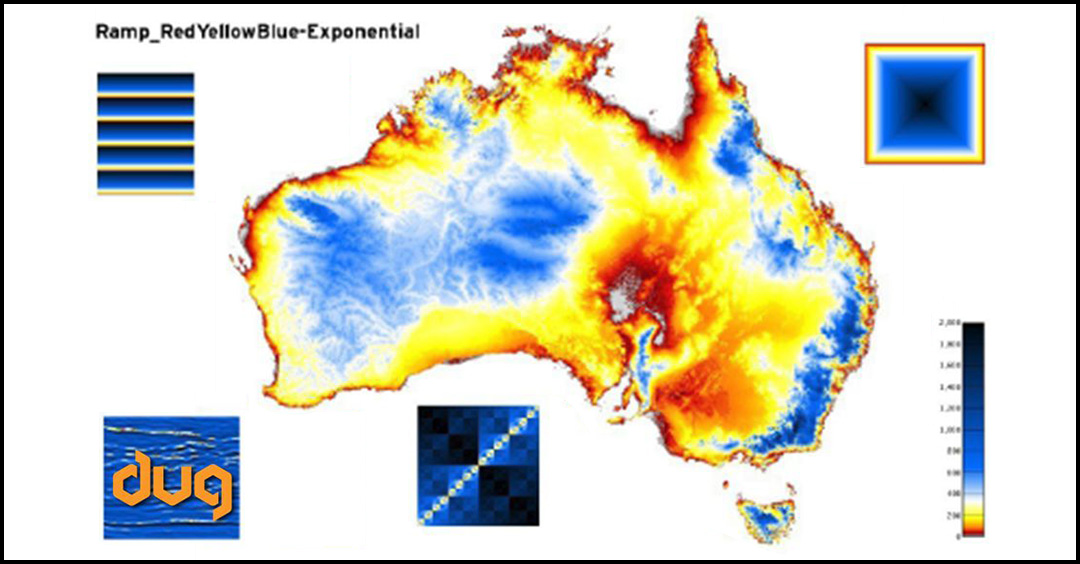 DUG Insight includes a great library of colour maps, covering any purpose.