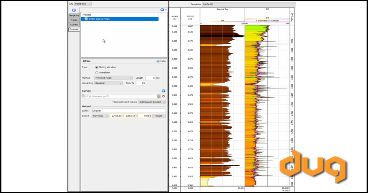 DUG Insight: Filter log curves.