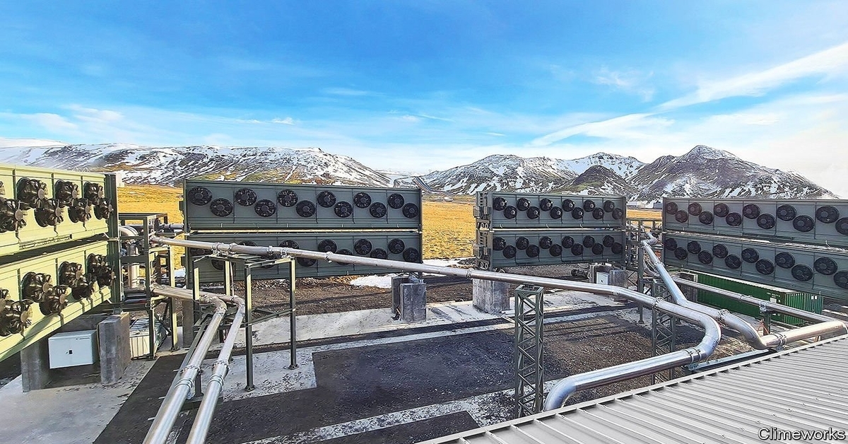 Sucking carbon from thin air.